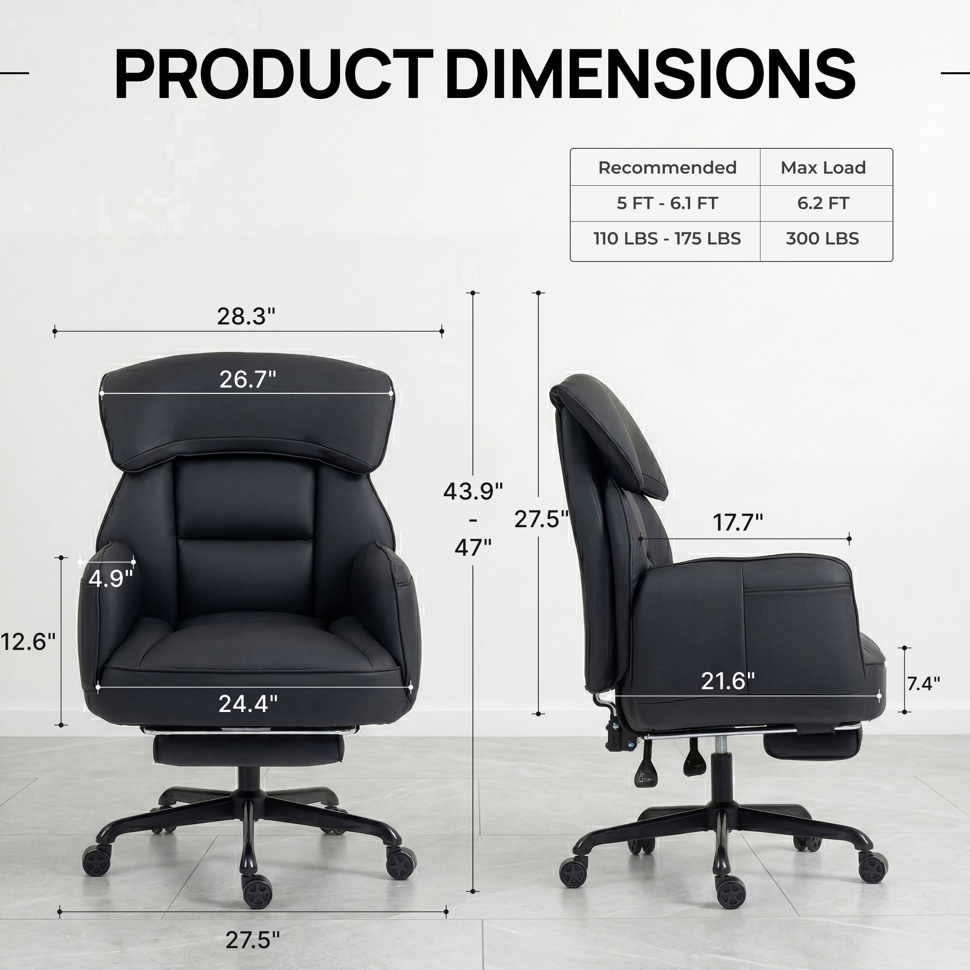 Ultifit B2 Big and Tall Office Chair