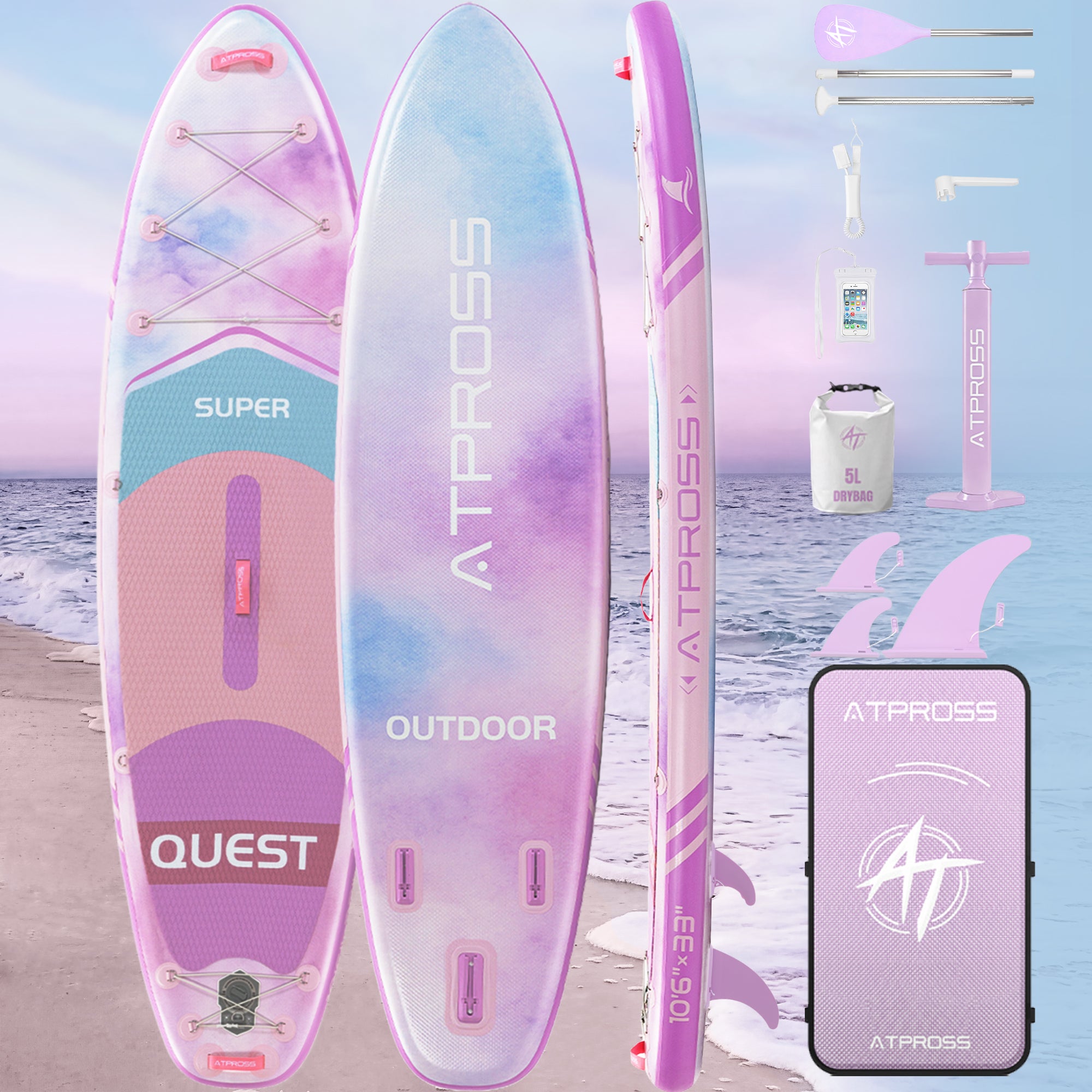 AT-PB26-B Inflatable Paddle Board