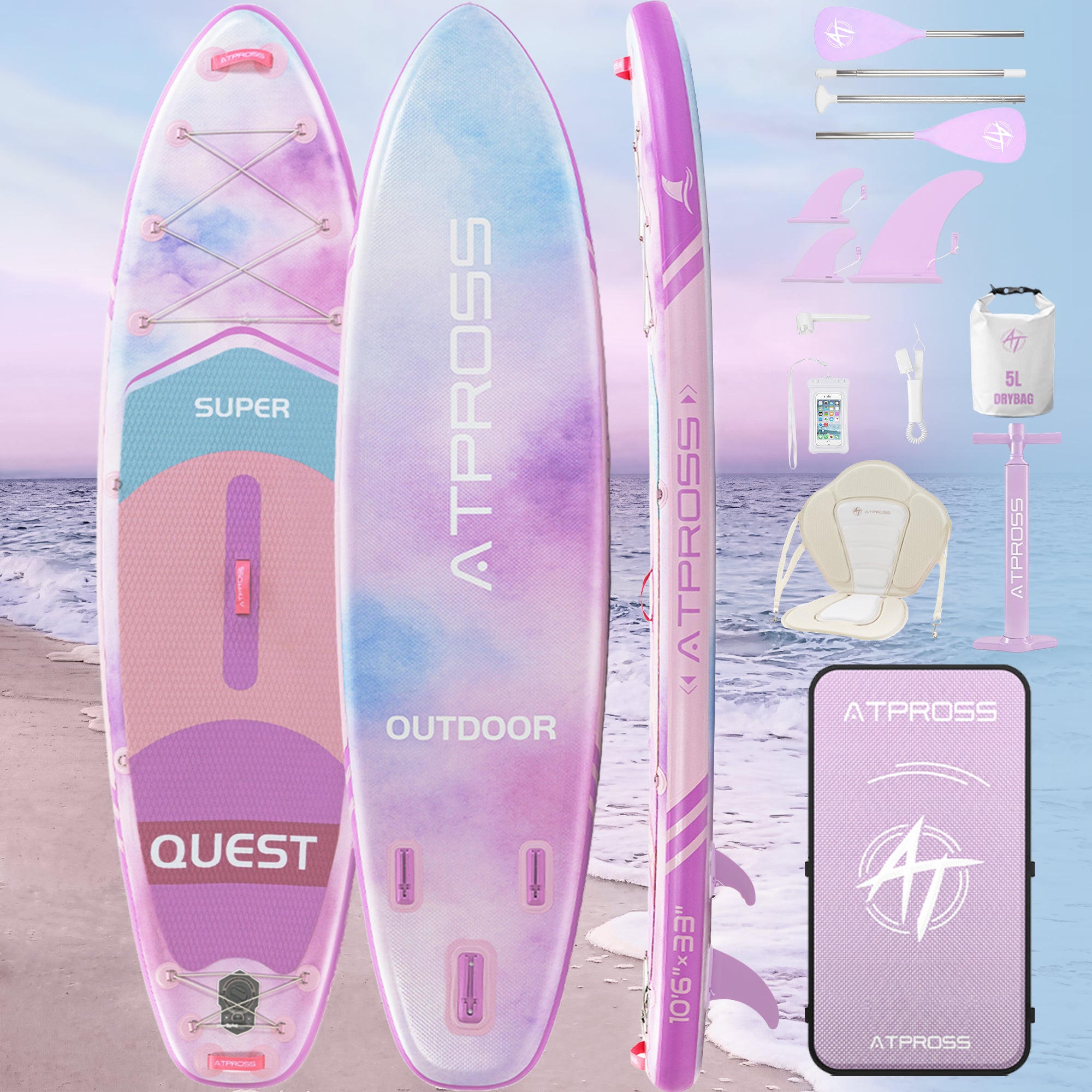 AT-PB26-B Inflatable Paddle Board