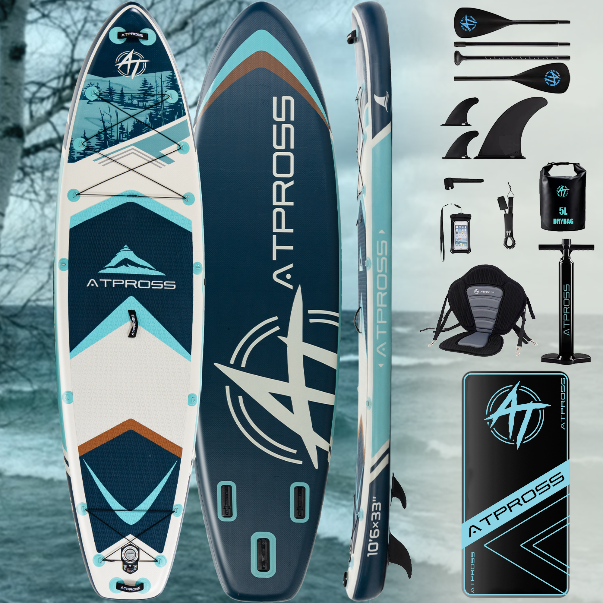 AT-PB26-B Inflatable Paddle Board