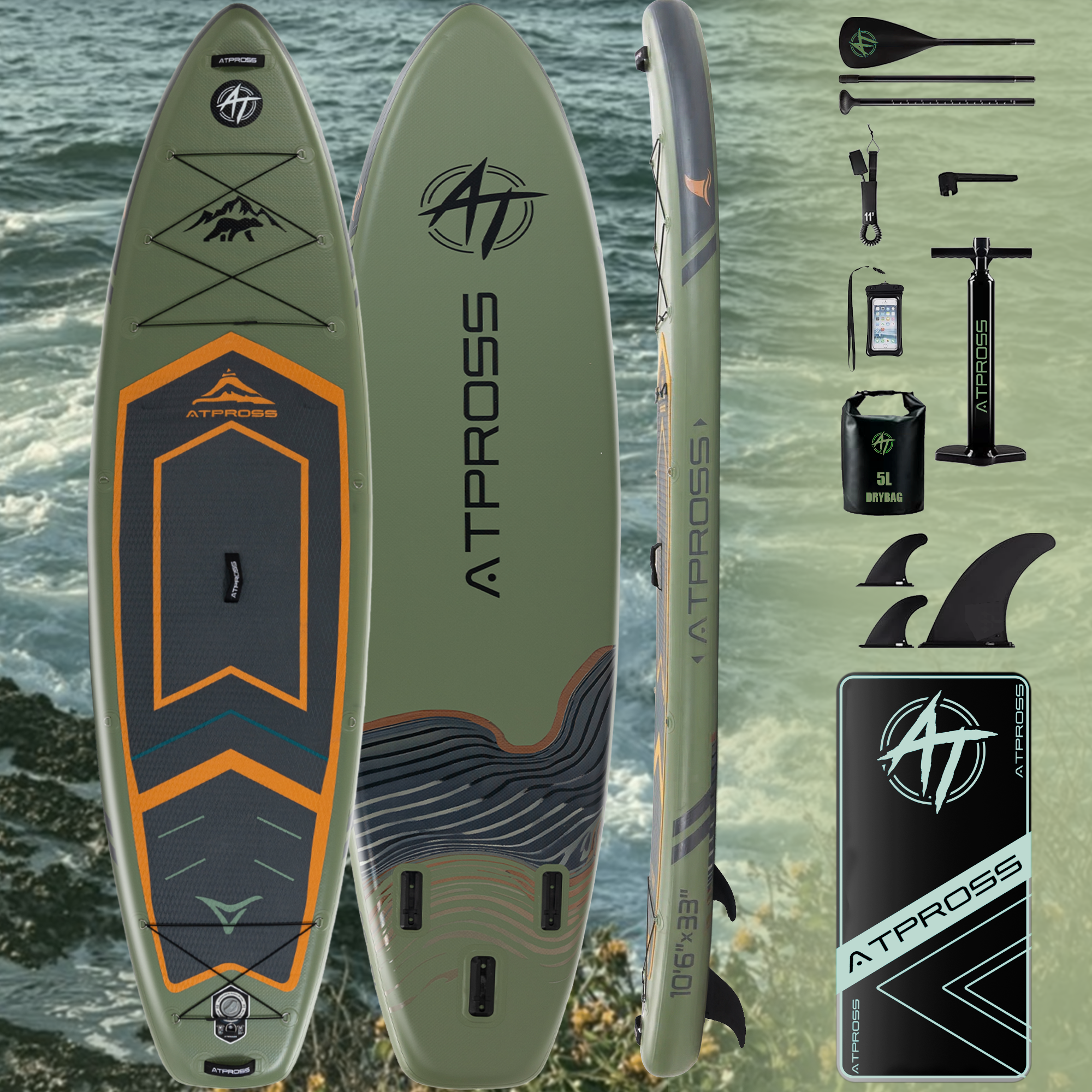 AT-PB26-B Inflatable Paddle Board