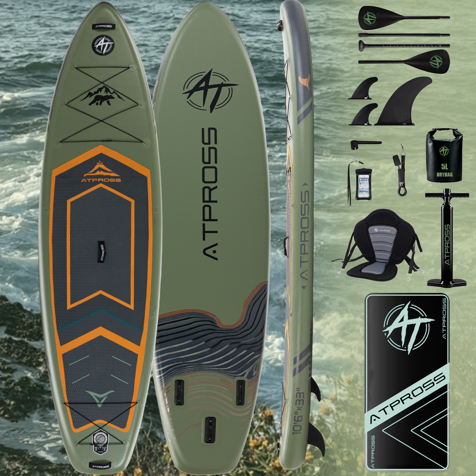 AT-PB26-B Inflatable Paddle Board