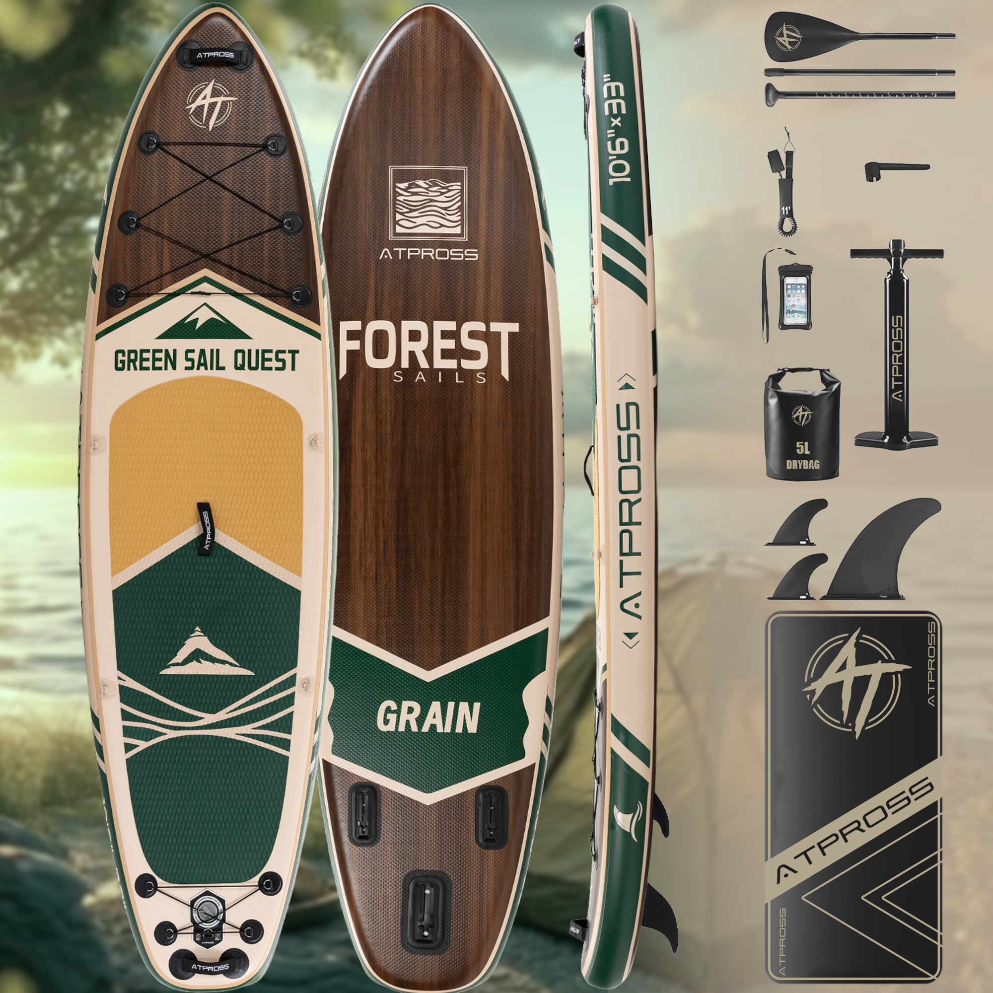 AT-PB26-B Inflatable Paddle Board
