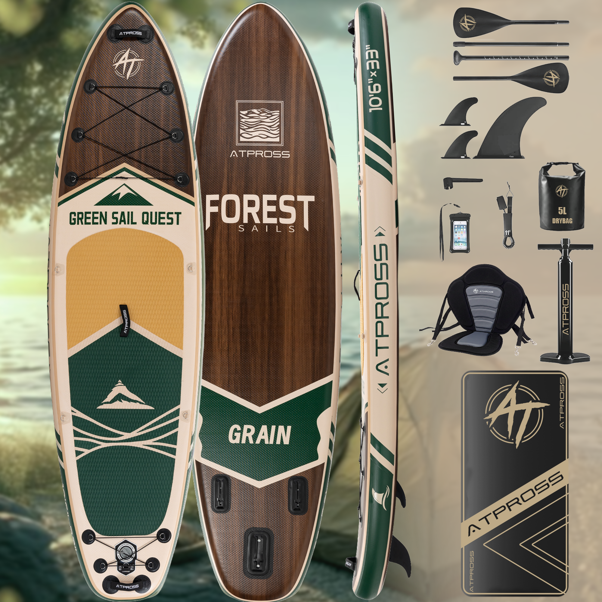 AT-PB26-B Inflatable Paddle Board