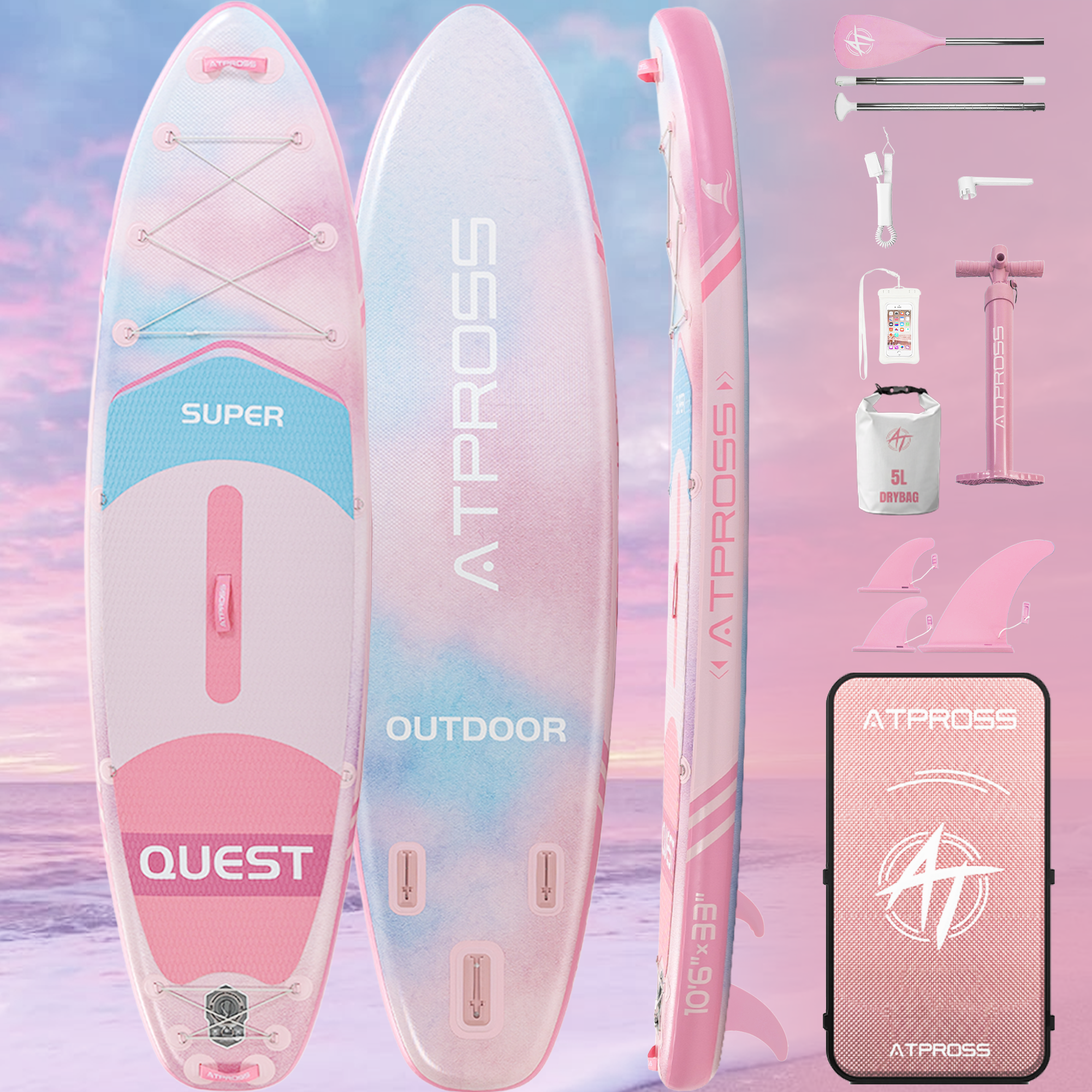 AT-PB26-B Inflatable Paddle Board