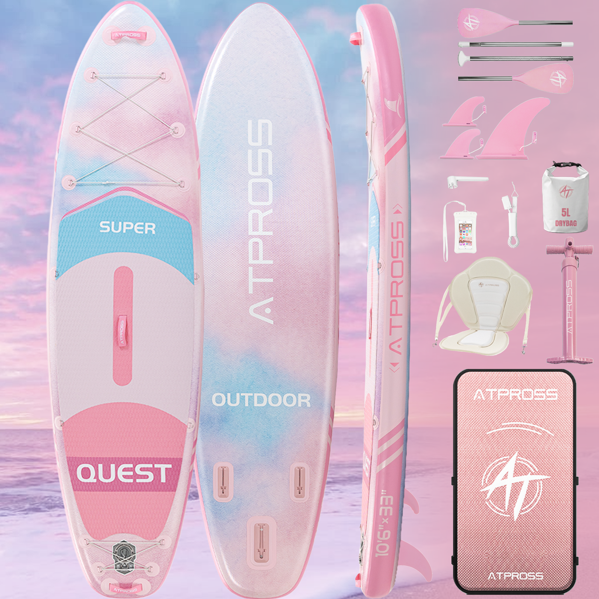 AT-PB26-B Inflatable Paddle Board