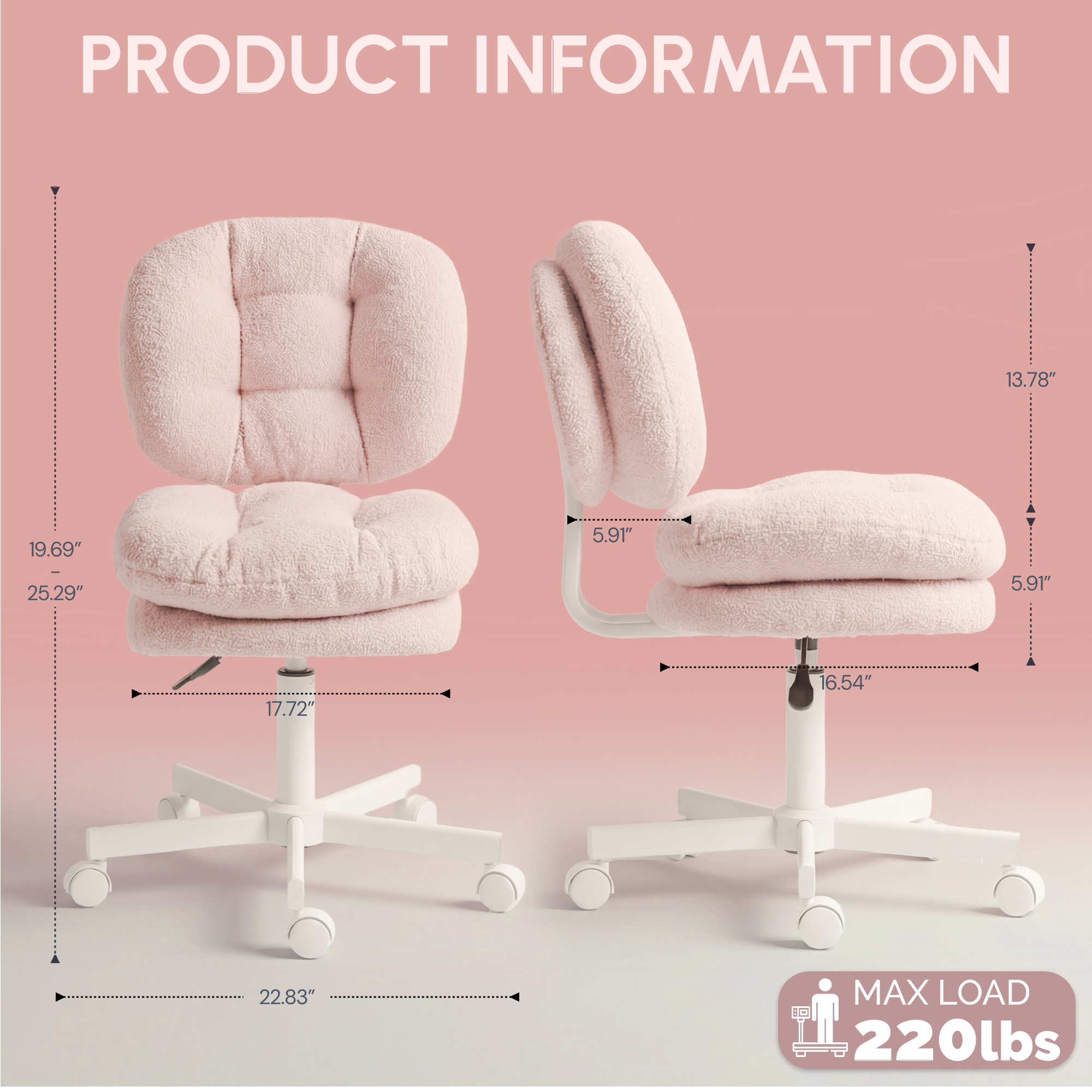 Ultifit H6 Adjustable Vanity Chair