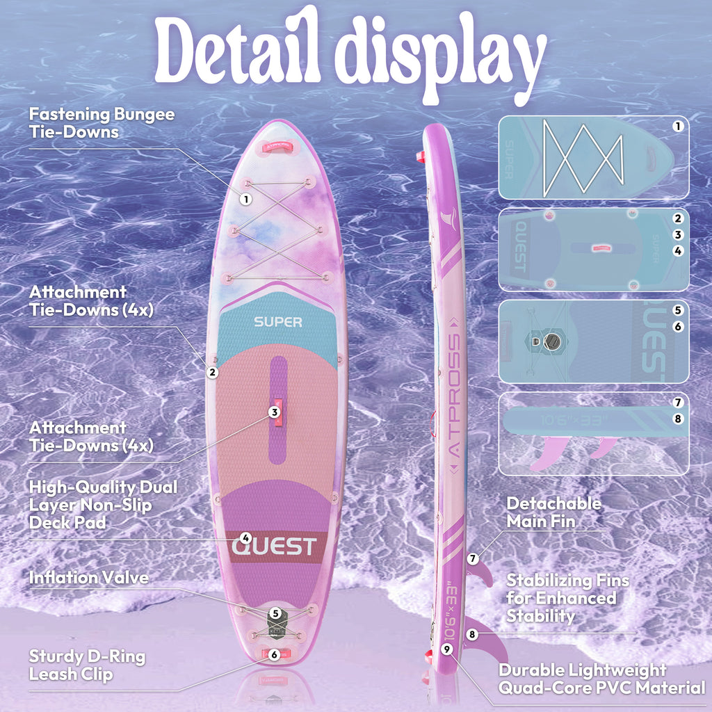 AT-PB26-B Inflatable Paddle Board