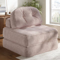 Ultifit F1A-02 Folding Sofa Bed, Convertible Sleeper Sofa with Pillow & Back Support, Portable High‑Density Foam Floor Sofa Chair for Living Room & Bedroom