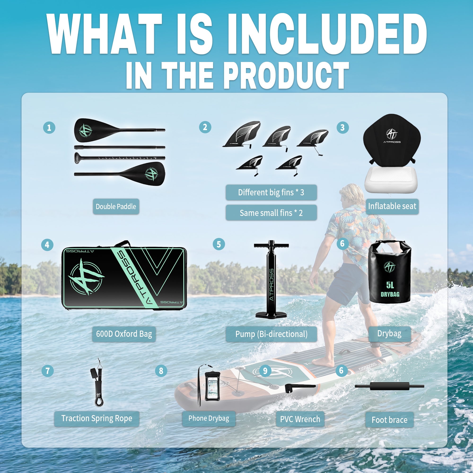 AT-PB26-M Inflatable Paddle Board