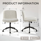 Ultifit H1 Office Chair Armless Criss Cross