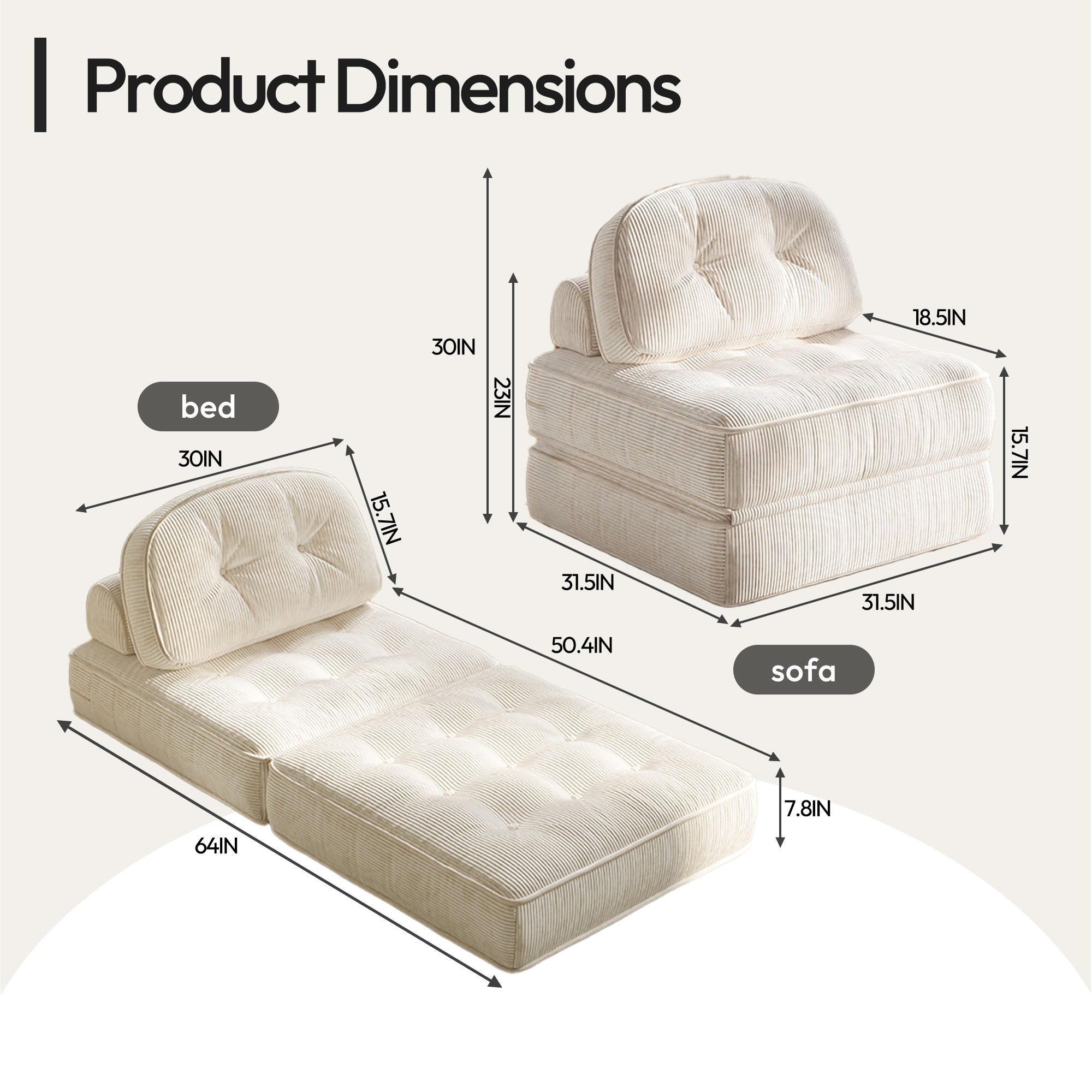 Ultifit F1 Folding Sofa Bed