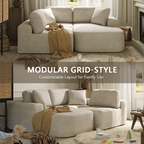 QL-66F2 107'' Modular Sectional Sofa