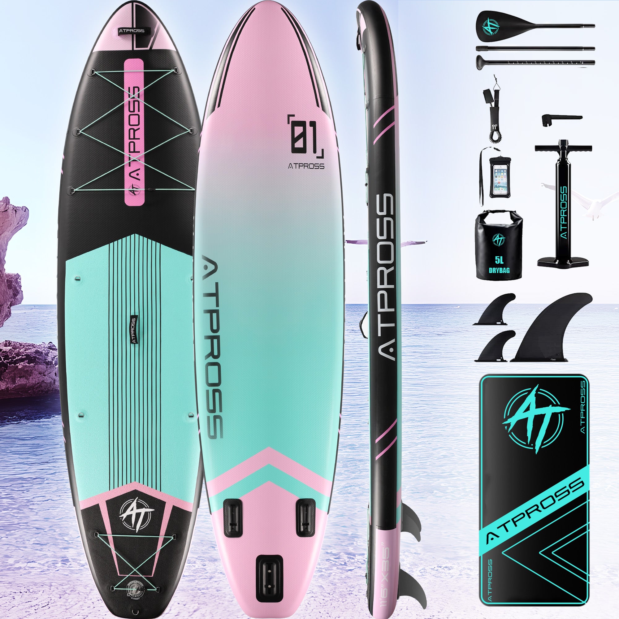 AT-PB-P Inflatable Paddle Board