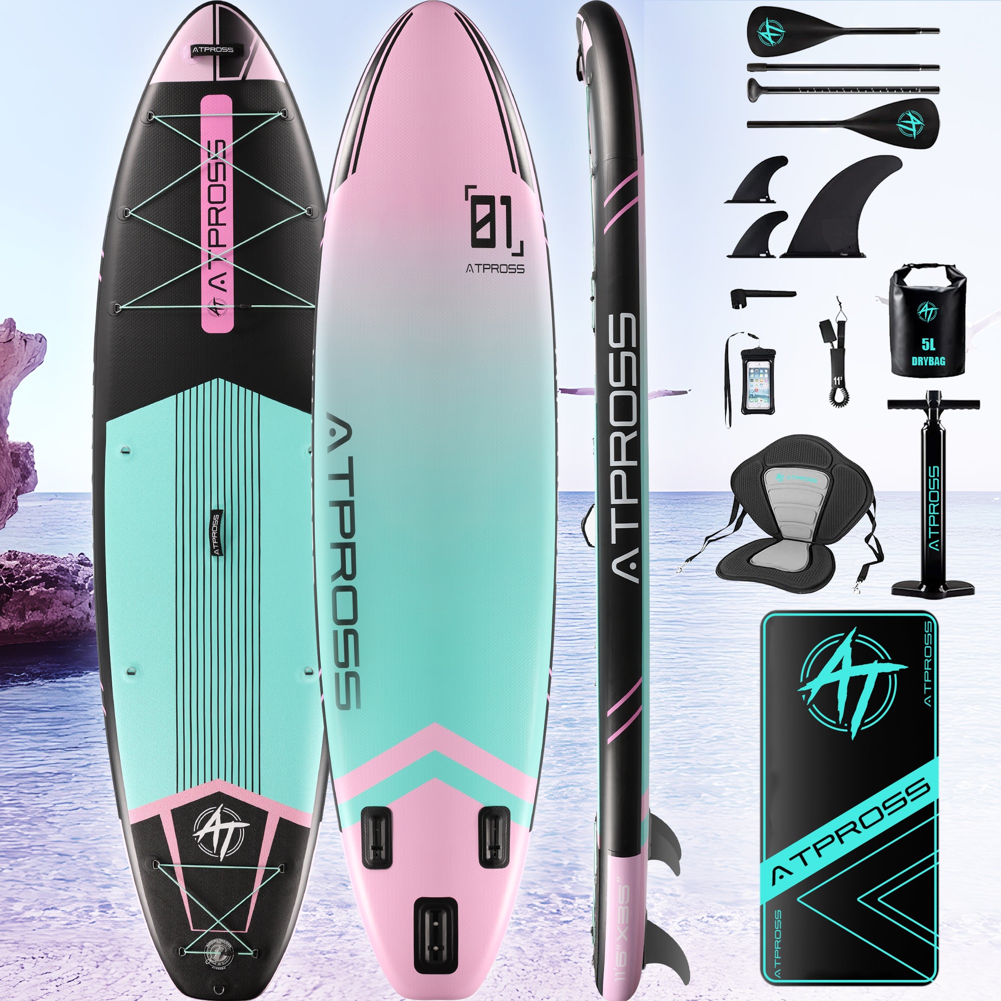 AT-PB-P Inflatable Paddle Board