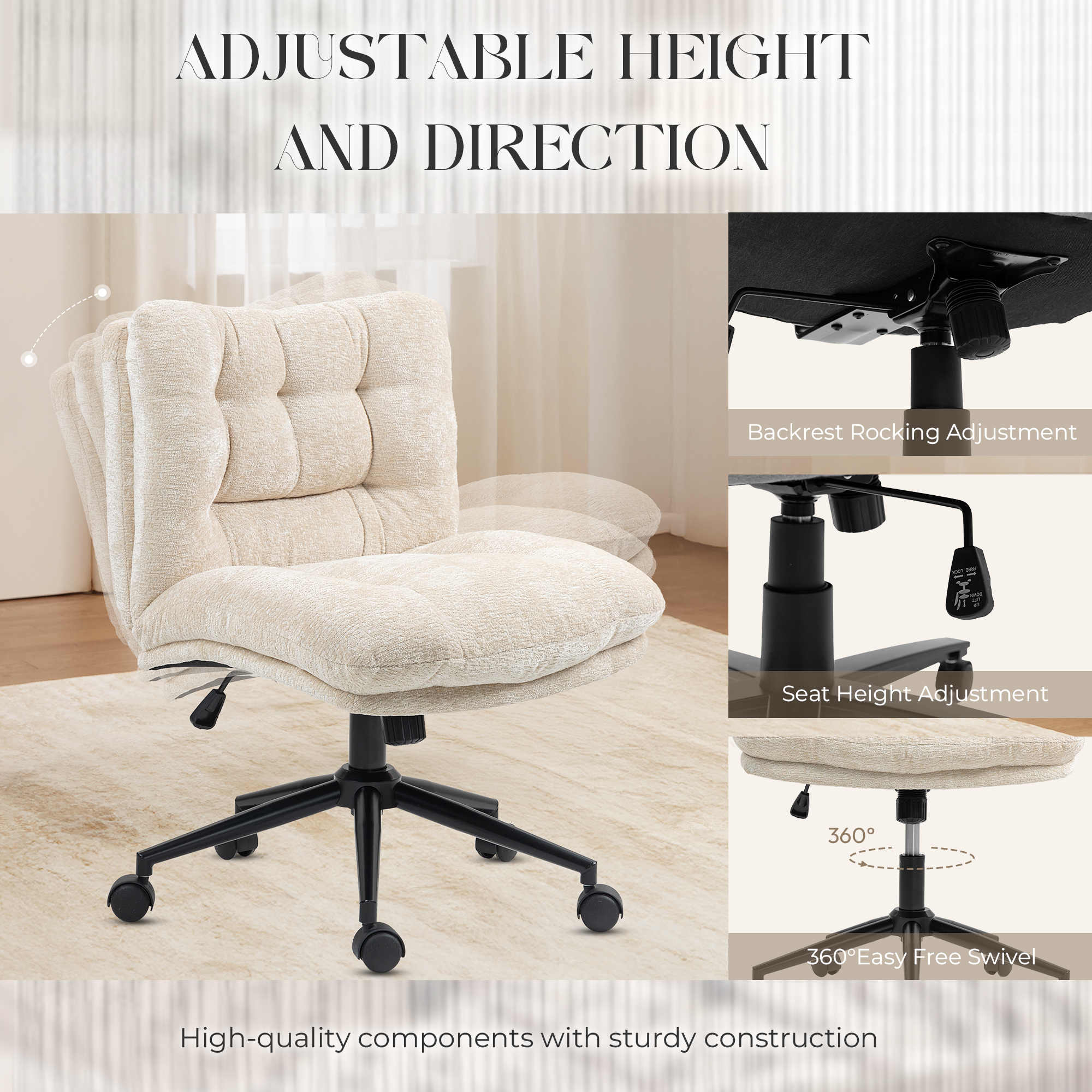 Ultifit H2 Armless Criss Cross Office Chair