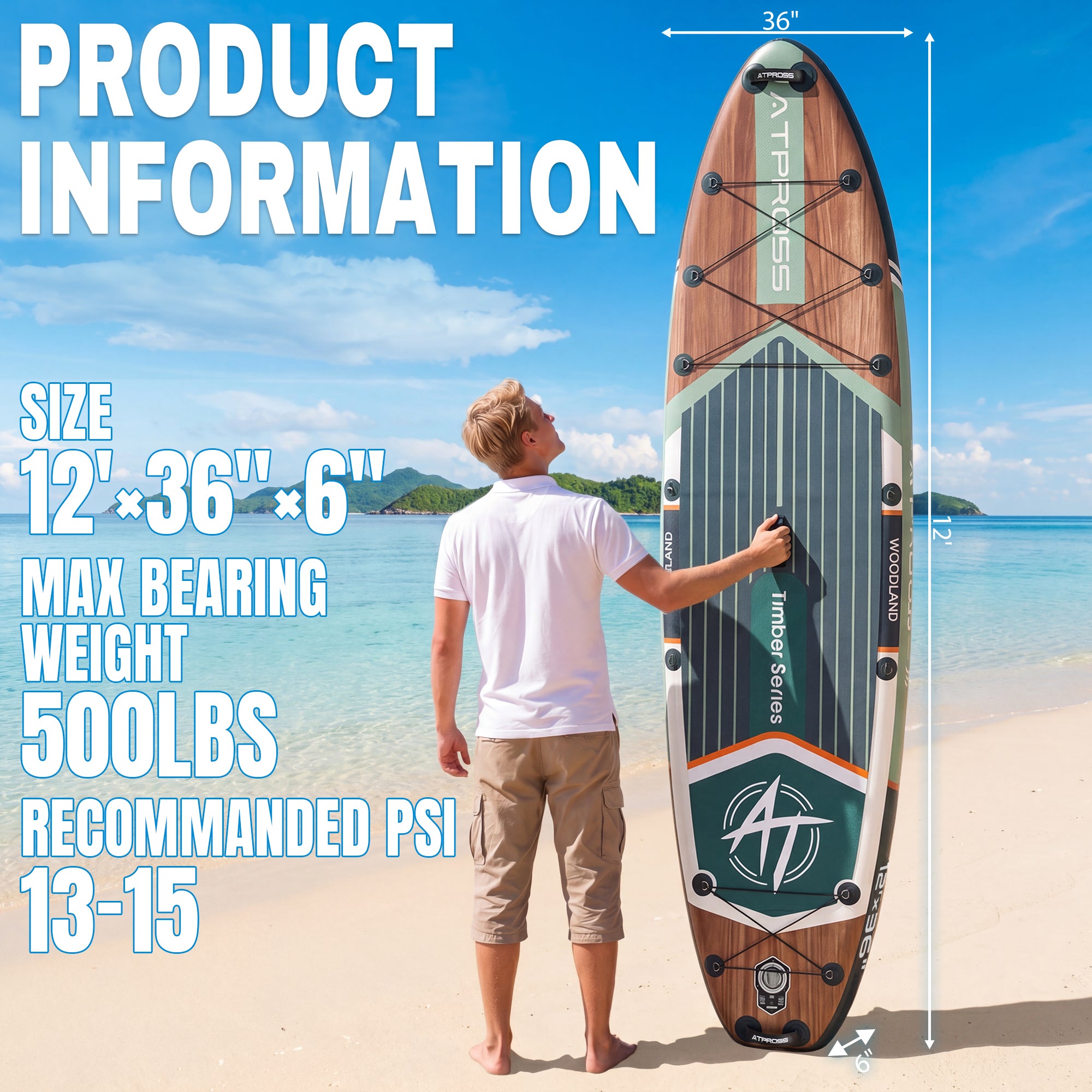 AT-PB26-M Inflatable Paddle Board