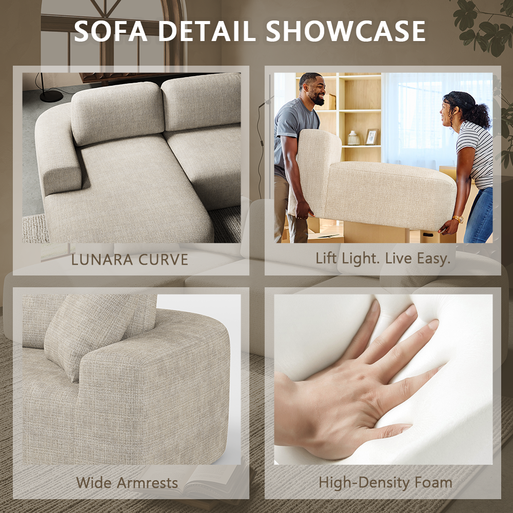 QL-66F2 107'' Modular Sectional Sofa